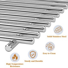 4Pack 19 1/4in Stainless Steel Cooking Grid Grates for Bull BBQ 16517