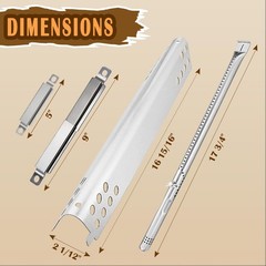 SafBbcue Grill Parts Kit Replacement for Charbroil Performance 300 2-Burner 4…