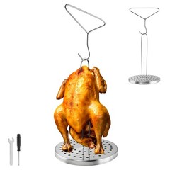 Stainless Steel Turkey Fryer Stand Kit,Turkey Rack,Vertical Turkey Roasting S…