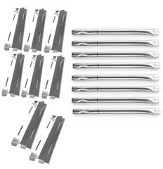 Grill Burners Heat Plates 8 Pack Replacement Stainless