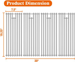 SUZLON 4 Pack Bull BBQ Grill Grate Replacement Parts for Bull 18248 LP, 18249 NG