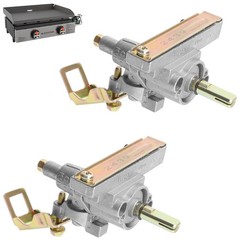Griddle Burner Control Valve for 22/17 Inch Gas Griddle – Replacement Parts, 2PC
