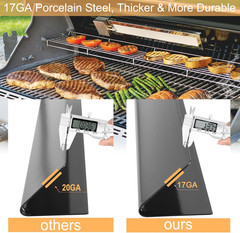 21.5″ Porcelain Flavorizer Bars 7534 7535 for Weber Spirit 200 E210 S210 Side