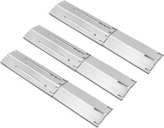 Universal Adjustable Heat Plate for Gas Grill 3 Pack 11.75 to 21 Inch