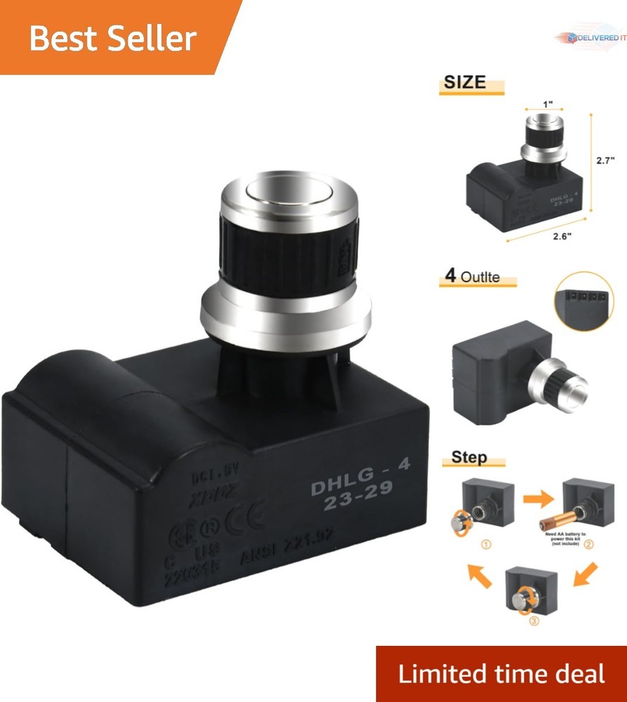 BBQ Gas Grill Igniter 4 Outlet AA Battery Push Button Spark Generator Universal