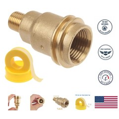 1/4 Inch Propane Adapter & 33ft PTFE Tape – Perfect for BBQ & Camping
