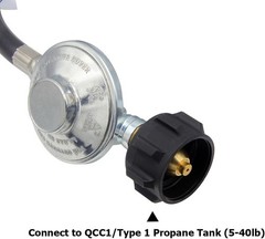 6 Feet Propane Hose with Regulator Universal Gas Grill Regulator and Hose Rep…