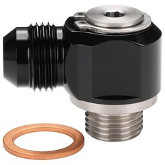 8AN Male Flare Banjo to M16x1.5 Stainless Steel Banjo Bolt 8AN to M16x1.5 Black