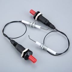 2X Piezo Spark Ignition Set Push Button With Cable 300mm For Gas Grill Oven BBQ
