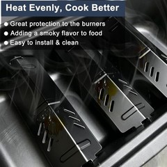 Grill Replacement Parts for Backyard BY13-101-001 Cooking Grate & Heat Plates