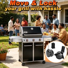 Locking Caster Wheel Replacement for Genesis 300, Spirit 310 & Summit Grills