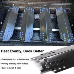 Grill Replacement Parts – Burners, Heat Plate, Carryover Tube & Igniter for Gas