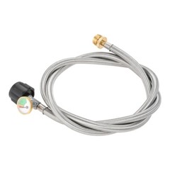 1Pc 6FT Propane Tank Hose Adapter 72 Inch with Gauge For Coleman Camp Stove