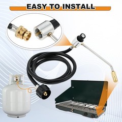Lemfema 6Feet Propane Adapter Hose 1 Lb 20 Lb Converter 5430 Stove Pressure