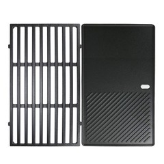 7637 17.5 Inch Cast Iron Griddle Grates for Weber Spirit E210 E220