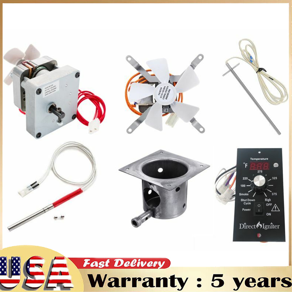 Pellet Grill Repair Kit,Upgraded 2.0 RPM Auger Motor, Induction Fan, Fire Bur