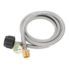 1Pc 6FT Propane Tank Hose Adapter 72 Inch with Gauge For Coleman Camp Stove