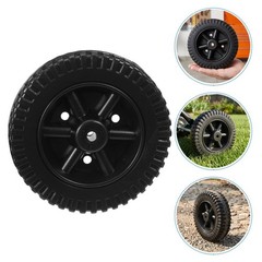 6Pcs 6 Inch Reusable Plastic Grill Wheels for Bbq Grill Cart Lightweight Black