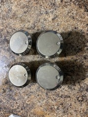 Backyard Classic Gas Grill Control Knobs Set of 4 Square Shaft 2 Inserts