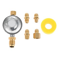 1PC Propane Low Pressure Regulator W/4×Fitting For Barbecue Grills Camp Stoves