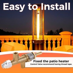 Lemfema Propane Gas Patio Heater Repair, Replacement With Thermocouple, Gold
