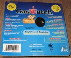 GAS WATCH Sealed Propane Tank Gauge Connection Brass Retrofit TVL-212 NOS
