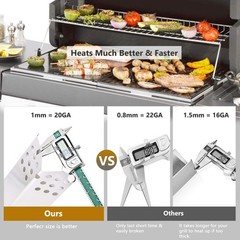 6 Pack Grill Heat Plate For Nexgrill 7200896B Grill Master 7200697 Parts