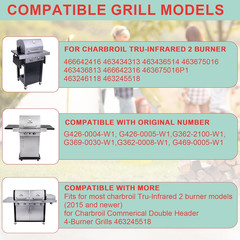 463642316 Emitter Plates & Cooking Grates for Charbroil Tru-Infrared 466642416 4