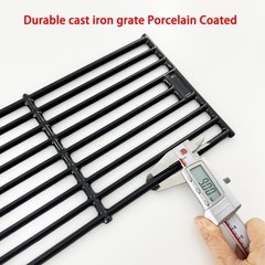Parts DC114 (4-pack) 19.75″ Porcelain Coated Cast Iron Grill Cooking Grates f…