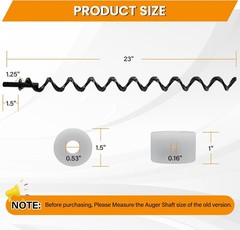 23″ Auger Shaft Screw Replacement Parts for Pit Boss 1000 and 110