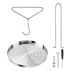 Stainless Steel Turkey Fryer Stand Kit,Turkey Rack,Vertical Turkey Roasting S…