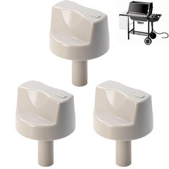 3-Pack 78960 Grill Replacement Control Knob (Stem Length 1-3/8″) Compatible with