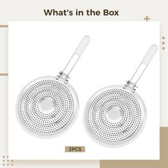 2 PCS Stainless Steel Heat Diffuser Plate Gas Electric Stove Removable