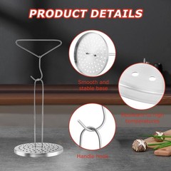 Stainless Steel Turkey Fryer Stand Kit,Turkey Rack,Vertical Turkey Roasting S…