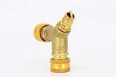 Gas Quick Disconnect 3/8 Y Splitter, CSA Certified for Propane and Natural Gas