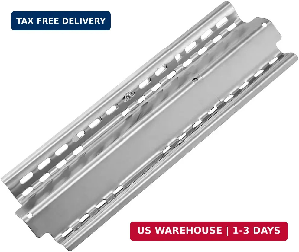 Universal Grill Replacement Adjustable Heat Plate Shield, Stainless Steel Heat T