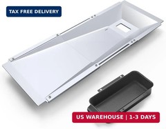 Grease Tray with Catch Pan Adjustable Universal Drip Pan for Dyna Glo, Nexgrill,