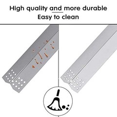 Gas Grill Repair Kit – Stainless Steel 16.5″ Burners & Heat Plate for Kitchen Gr