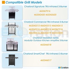 G474-0017-W2 17″ Grill Grate for Charbroil TRU Infrared 3-Burner 463242516 46…