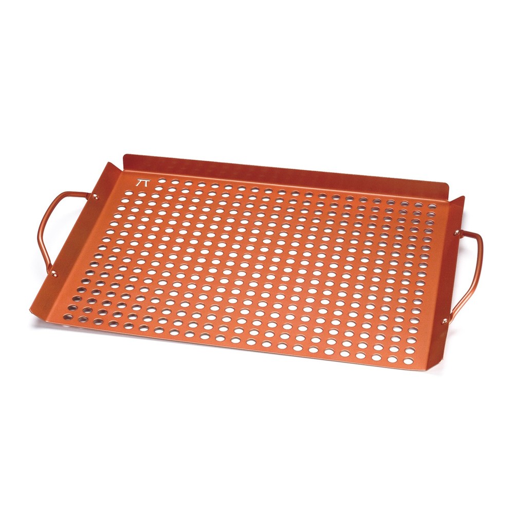 QN71 Large Grill Grid with Handles Copper Non-Stick