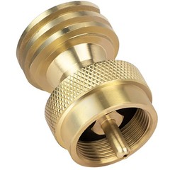 GASPRO 1lb Propane Tank Adapter, 20lb to Converter, Hook 3.58 IN, Bronze