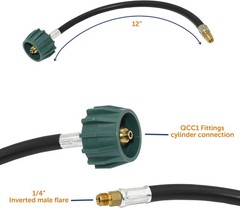 Durable 2-Stage Propane Gas Regulator with Color Indicator for RVs and Trailers