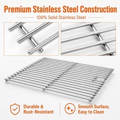 Grill Parts Kit for Nexgrill 5 Burner 720-0882A Gas Grill, Stainless Steel Grill