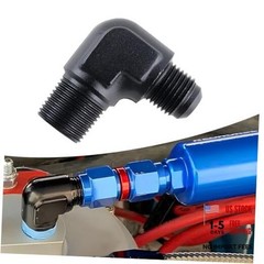 Male Flare to 3/8″ NPT Male 90 Degree Fitting Adapter 6AN 6AN to 3/8 NPT