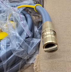 Aekops 24FT 1/2 Natural Gas Hose Quick Connect Generator Grill CSA Brass 100K