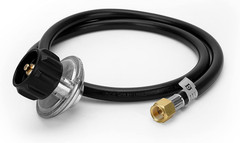 4FT QCC1 Vertical Low Pressure Propane Hose and Regulator for LP Gas Grill, Heat