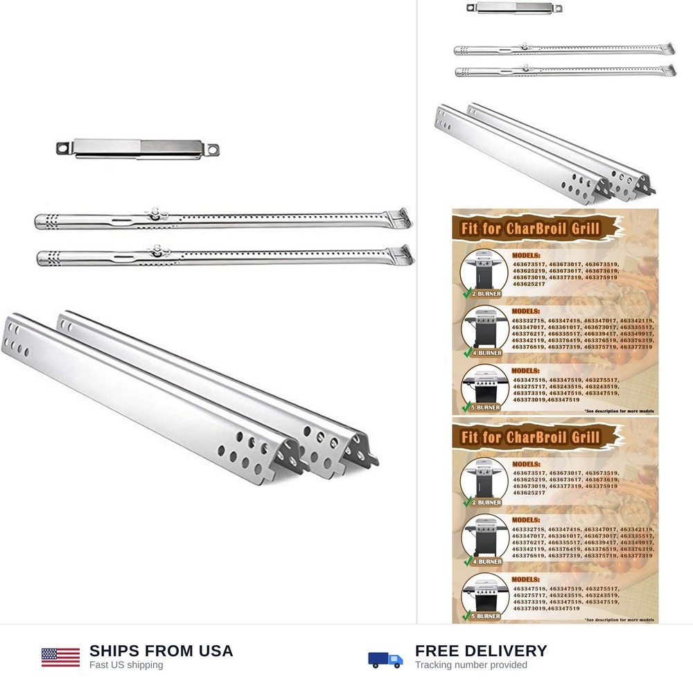 SafBbcue Grill Parts Kit Replacement for Charbroil Performance 300 2-Burner 4…
