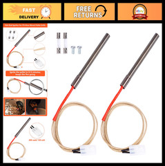 2 Pack Pellet Grill Ignitor Kit – Upgraded Hot Rod Replacement, 200W 120V, Durab