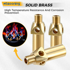 10PCS Propane Natural Gas Burner Jet, Propane Burner Brass Head Nozzle Replaceme