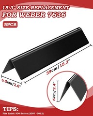 Flavorizer Bars Heat Plates Shield Tents Gas Burner Deflector Set Spirit 300 …